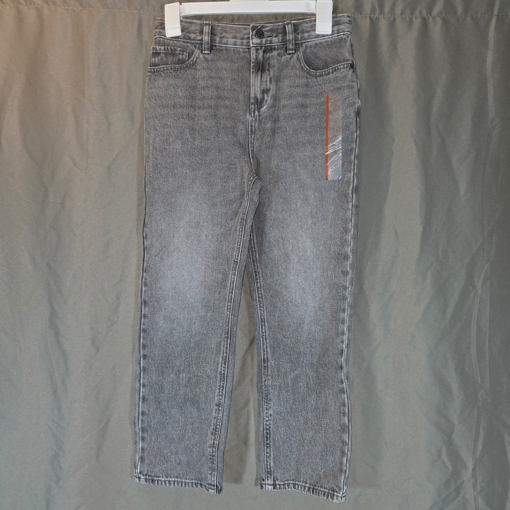 PacSun Kids Loose Leg Jeans Gray Mid Rise Rigid Denim Size 10 NWT
